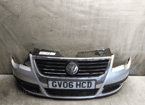 Zderzak przód przedni vw volkswagen passat B6 LA7W srebrny 1