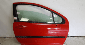 Drzwi przód przednie prawe do peugeot 207 3D kknb czerwone 1