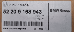 BMW E90 E90N Kaseta / Torba na narty 52209168943 9168943 5