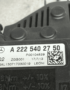 KLEMA BEZPIECZNIK MERCEDES S W222 A2225402750 ORG 3