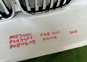 Nerki grill zderzak bmw X1 F48 x line chrom nowy 2