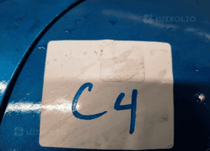 Zderzak przód przedni citroen C3 picasso kgwc niebieski błękitny halogeny 2