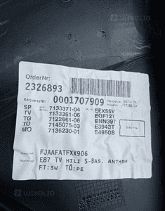 Boczek tapicerka lewy tył tylna lewa BMW 1 E87 3