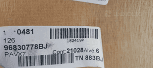 Tapicerka podsufitka sufit Citroen C5 III Sedan 96830778BJ 6