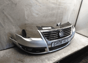Zderzak przód przedni vw volkswagen passat B6 LA7W srebrny 3
