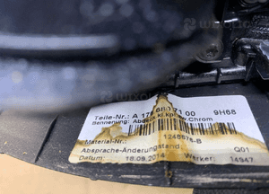 Tunel środkowy osłona tunelu popielniczka Mercedes CLA 117 A1768100179 A1766807100 7