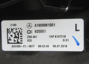 Lampa tylna tył lewa mercedes amg gt W190 C190 A1909061501 2014- 19