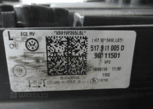 Lampa przód przednia lewa vw golf sportsvan lift 2017-2020 14