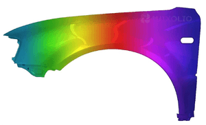 vw caddy 3 iii 04-10 błotnik lewy kolor