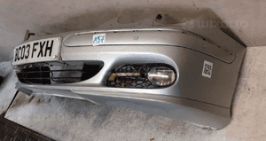 Zderzak przód przedni mercedes benz cl W215 srebrny 744 halogeny pdc czujniki spryskiwacze lamp xenon 4