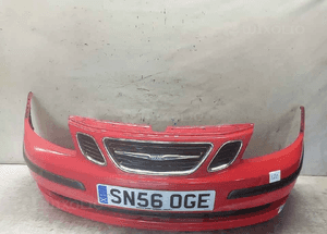 Zderzak przód przedni do saab 9-3 halogeny czerwony 1