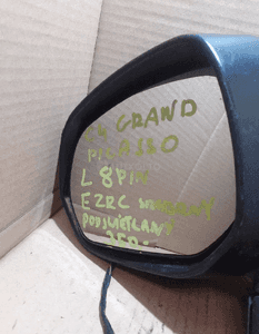 Lusterko lewa lewy lewe  ezrc srebrny srebrny  8PIN  podświetlane  citroen C4 grand picasso 3