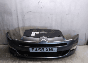 Zderzak przód przedni do citroen C5 ii 2 kth szary grafit spryskiwacze lamp xenon halogeny 1