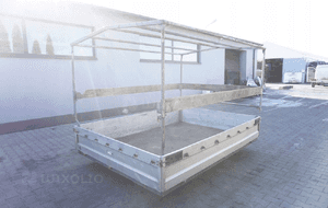 Paka skrzynia ładunkowa aluminiowa 275 x 200 bus dostawczy doka kontener 3