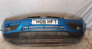 Zderzak przód przedni ford focus MK.2 2 ii Q8 błękitny niebieski halogeny 1