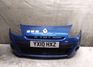 Zderzak przód przedni renault clio 3 iii lift fl terna niebieski błękitny halogeny 1