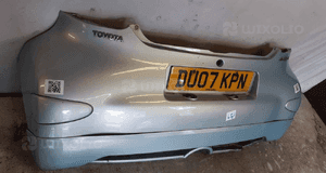 Zderzak tył tylny do toyota aygo 8R0 błękitny 4