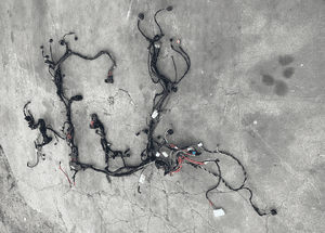 MERCEDES c 204 e 212 e 207 wiązka elektryczna z fartucha do lamp lewa prawa abs h7 LIFT  LED 5