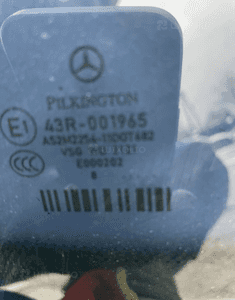 mercedes CL 216 szyba tył tylna grzana oryginał  uszczelka 6