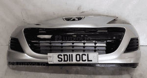 * ZDERZAK PRZÓD PRZEDNI PEUGEOT 207 EZRC SREBRNY LIFT FL 1