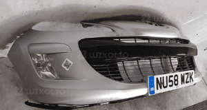 Zderzak przód przedni do peugeot 308 halogeny ezrc srebrny 4