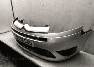 Zderzak przód przedni citroen C4 picasso ezrc srebrny halogeny 5