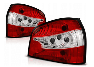Lampy Tylne AUDI A3 8L 96-00 CLEAR RED WHITE