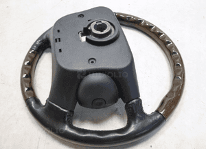 Jaguar XK8 X100 kierownica skóra drewno przełączniki oryginał 9