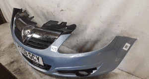 Zderzak przód przedni opel corsa d Z21C błękitny halogeny 3
