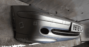 Zderzak przód przedni mercedes-benz W203 c klasa 744 srebrny spryskiwacze lamp xenon halogeny 3