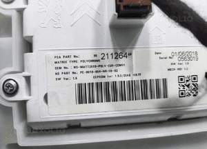 Licznik peugeot 208 i 1.2 thp 9822915380 2015-2019 lift europa 9