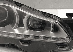 Jaguar xj X351 xjl long 09- lampa lampy reflektor reflektory przód przednie lewa prawa komplet xenon nieskrętny przetwornice oryginał 8