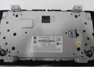 Panel wyświetlacz radia skoda octavia iii 5E0919605B 2