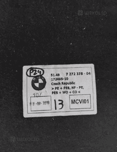 Bmw I3 L01 wygłuszenie tylne podłogi 7272378 11
