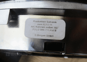 Gałka mieszek zmiany biegów vw polo 6R 6R0711456B 4