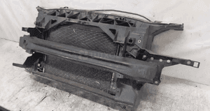 Seat leon ii benzyna pas przedni belka okular chłodnica wody wentylatory obudowa zamek komplet 2