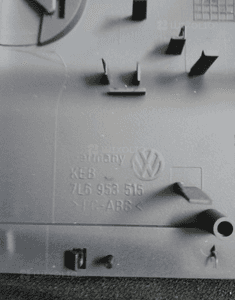 Osłona obudowa kolumny kierowniczej VW Touareg 7L6953515 5