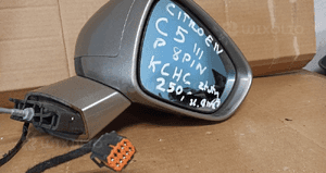 Lusterko prawe 8 pin citroen C5 iii kchc złoty 3