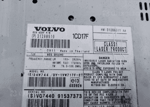 Volvo C30 S40 V50  radio CD 1CD17F CDP1L 1CDIAM 2