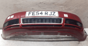 Zderzak przód przedni audi A4 B6 bordowy wiśniowy kod lakieru LZ3Q halogeny 1