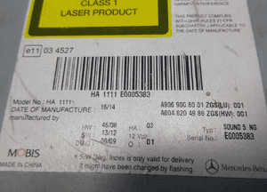 Mercedes sprinter W906 radio cd panel sterowania 8