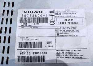 Volvo C30 S40 V50  radio CD 1CD17F CDP1L 1CDIAM 5