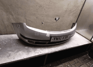 Zderzak przód przedni skoda fabia 1 i 9102 srebrny halogeny 3
