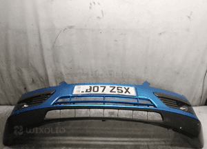 Zderzak przód przedni ford focus MK.2 2 ii niebieski błękitny halogeny 1
