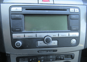 Radio cd RNS300 vw passat B6 vw touran i vw golf v seat leon 2 6