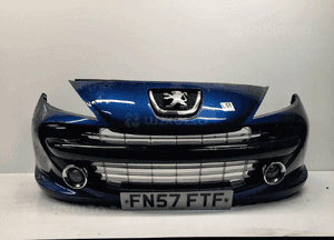 Zderzak przód przedni peugeot 207 urban move kpld granat granatowy halogeny 1