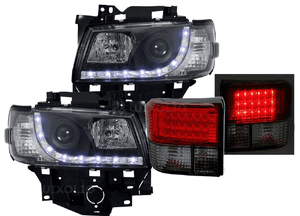 Lampy reflektory + tylne led do vw T4 od 1996 do  2003 daylight komplet 1