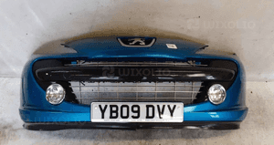 Zderzak przód przedni peugeot 207 urban move kmf niebieski błękitny halogeny 1