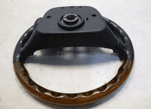Jaguar XK8 X100 kierownica skóra drewno przełączniki oryginał 10