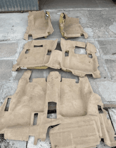 mercedes GL ml 164 dywan wykładzina beżowa przód tył beż 2